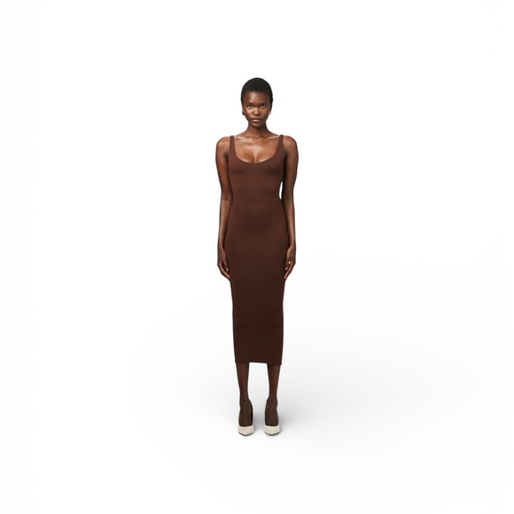 Naked Wardrobe Brown Sleeveless Dress - Picture 4 of 4